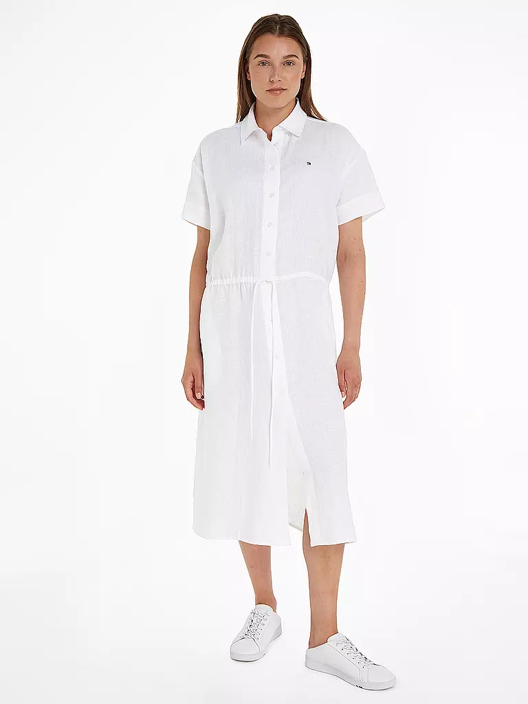 TOMMY HILFIGER | Midikleid | Blanc