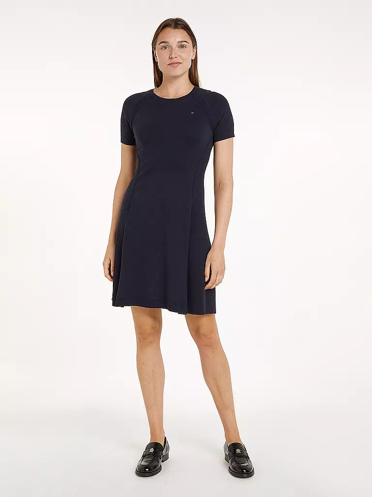 TOMMY HILFIGER | Midikleid | Bleu foncé