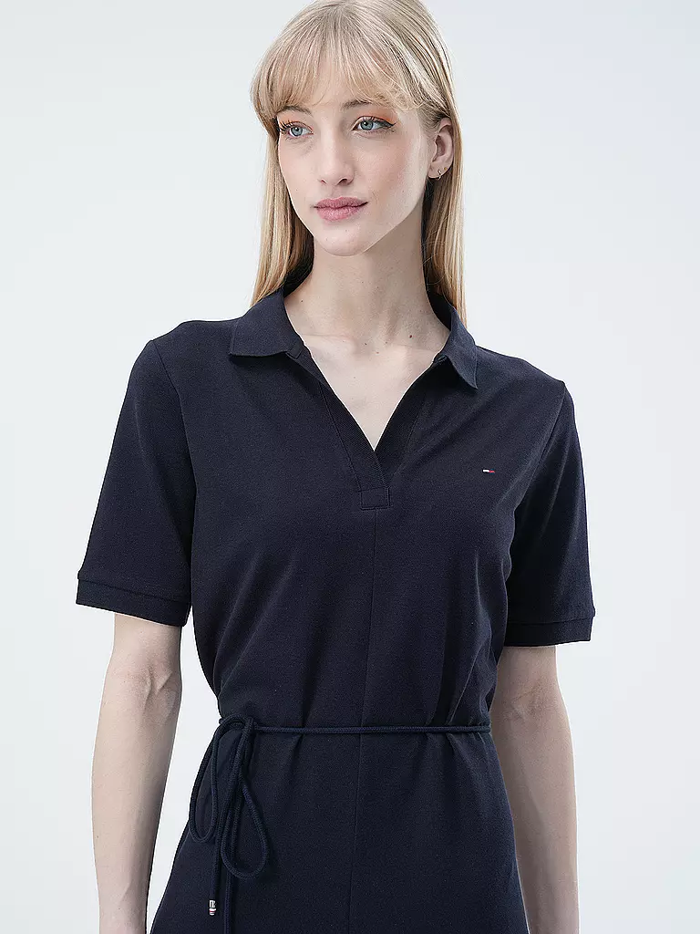 TOMMY HILFIGER | Midikleid | Bleu foncé