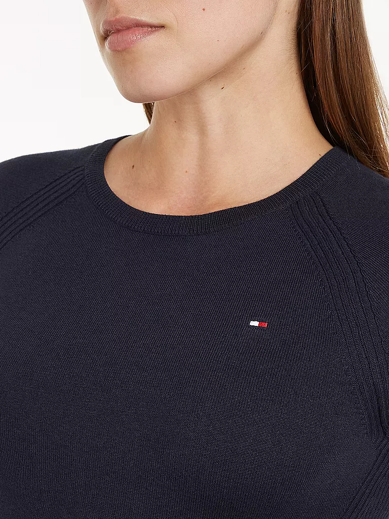 TOMMY HILFIGER | Midikleid | Bleu foncé