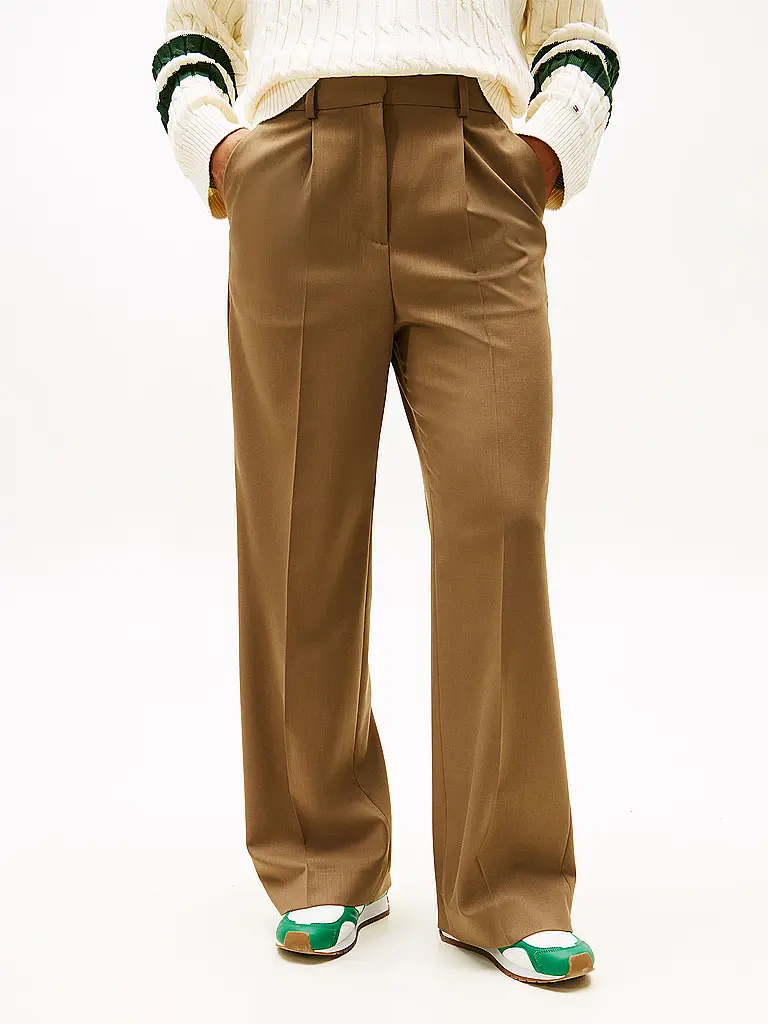 TOMMY HILFIGER | Pantalon de tailleur | Marron