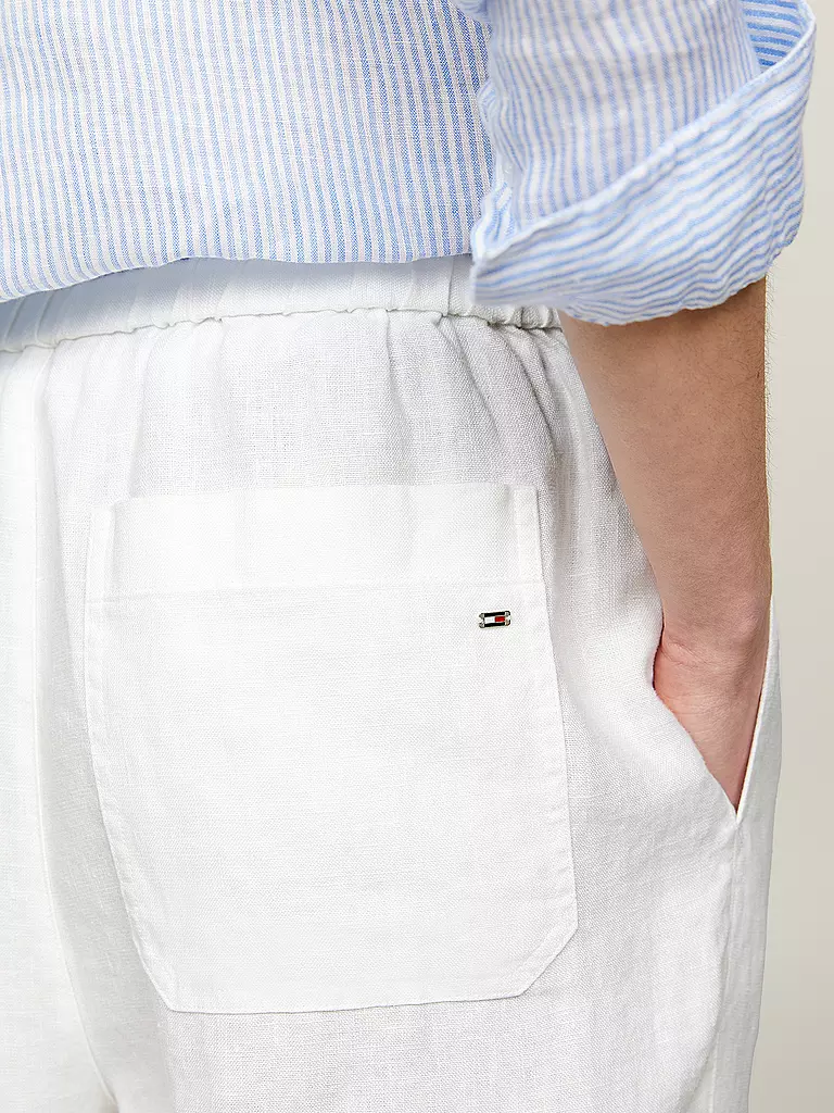 TOMMY HILFIGER | Pantalon en lin coupe jogging | 