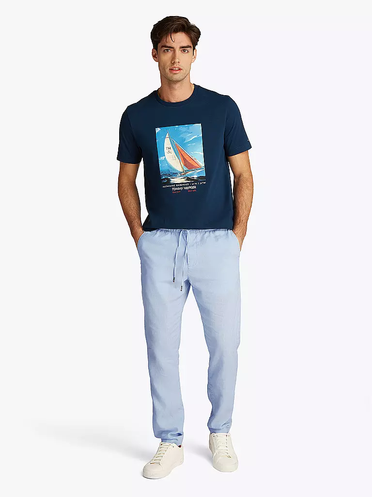 TOMMY HILFIGER | Pantalon en lin SORONA | hellblau