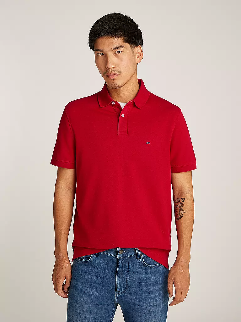 TOMMY HILFIGER | Polo coupe droite | rot