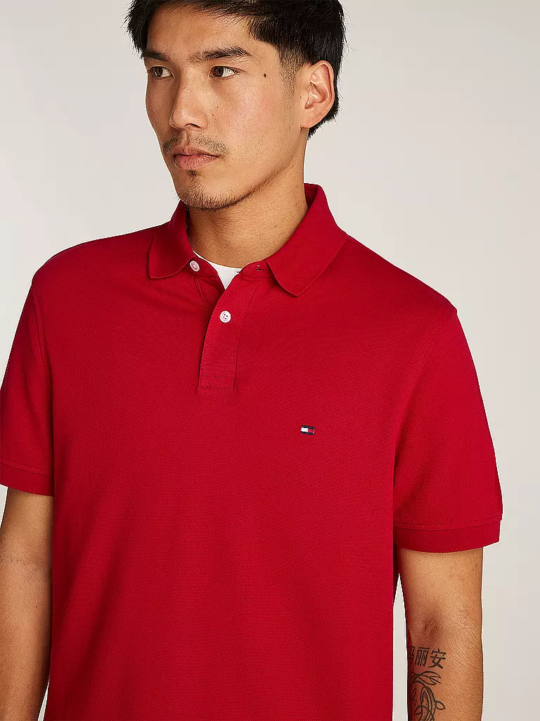 TOMMY HILFIGER | Polo coupe droite | rot