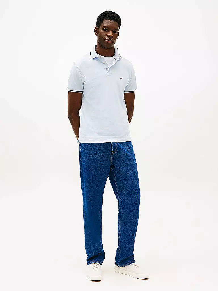 TOMMY HILFIGER | Polo Slim Fit | hellblau