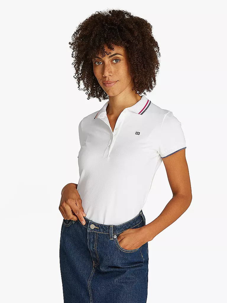 TOMMY HILFIGER | Polo Slim Fit | weiss