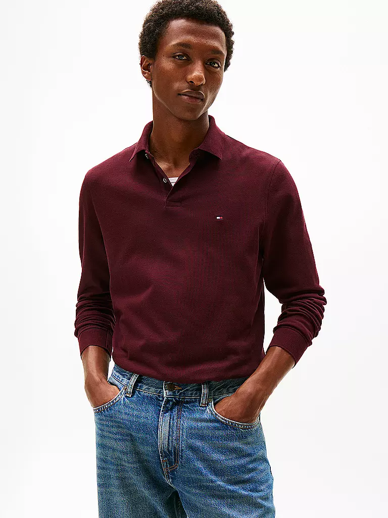 TOMMY HILFIGER | Poloshirt Coupe Regular 1985 | dunkelrot
