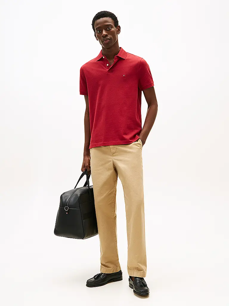 TOMMY HILFIGER | Poloshirt Coupe Regular | Rouge foncé