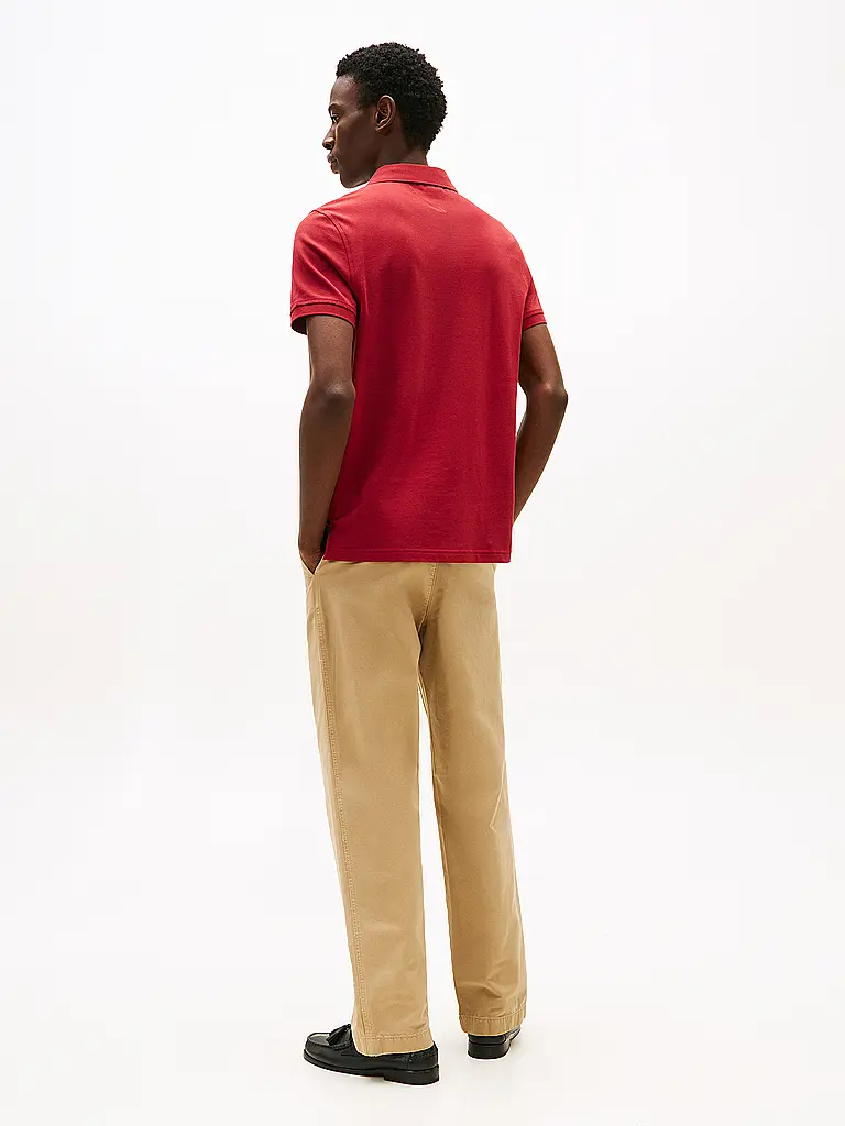TOMMY HILFIGER | Poloshirt Coupe Regular | Rouge foncé