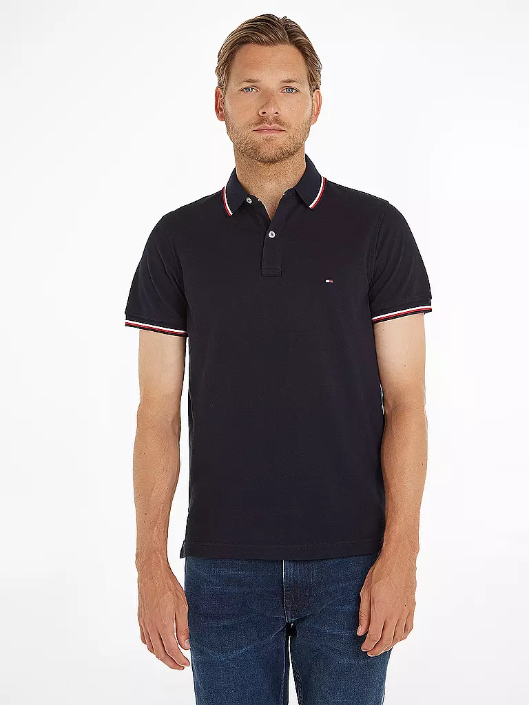 TOMMY HILFIGER | Poloshirt Coupe Slim | blau