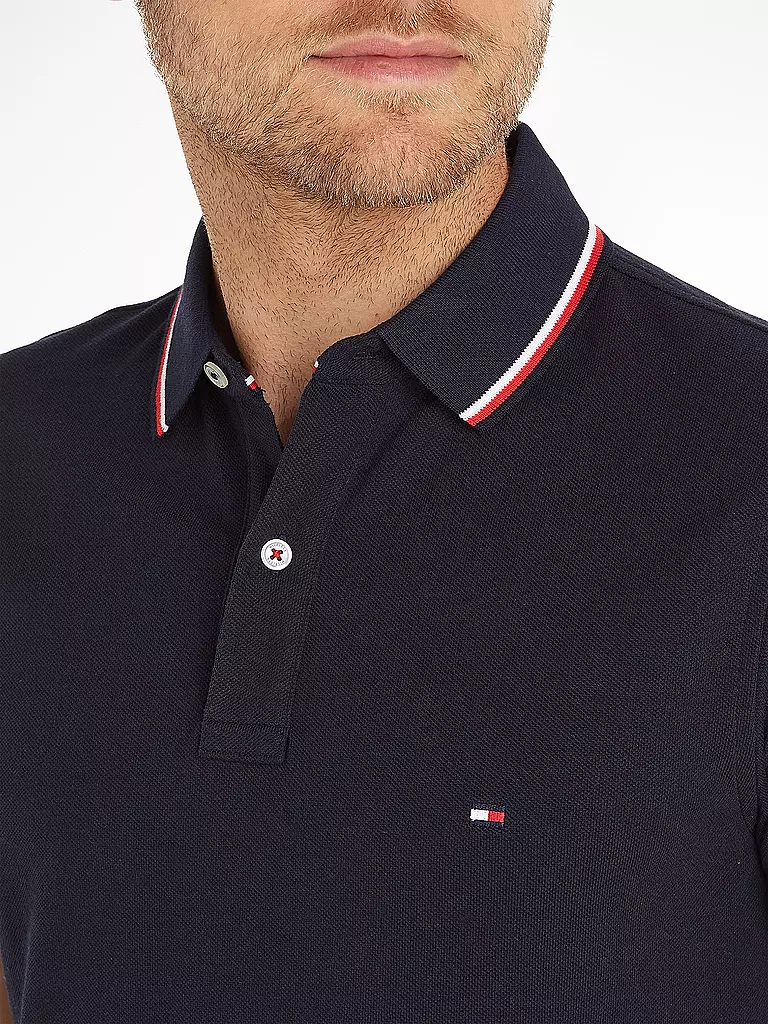 TOMMY HILFIGER | Poloshirt Coupe Slim | blau