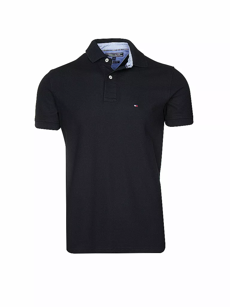 TOMMY HILFIGER | Poloshirt Coupe Standard | schwarz