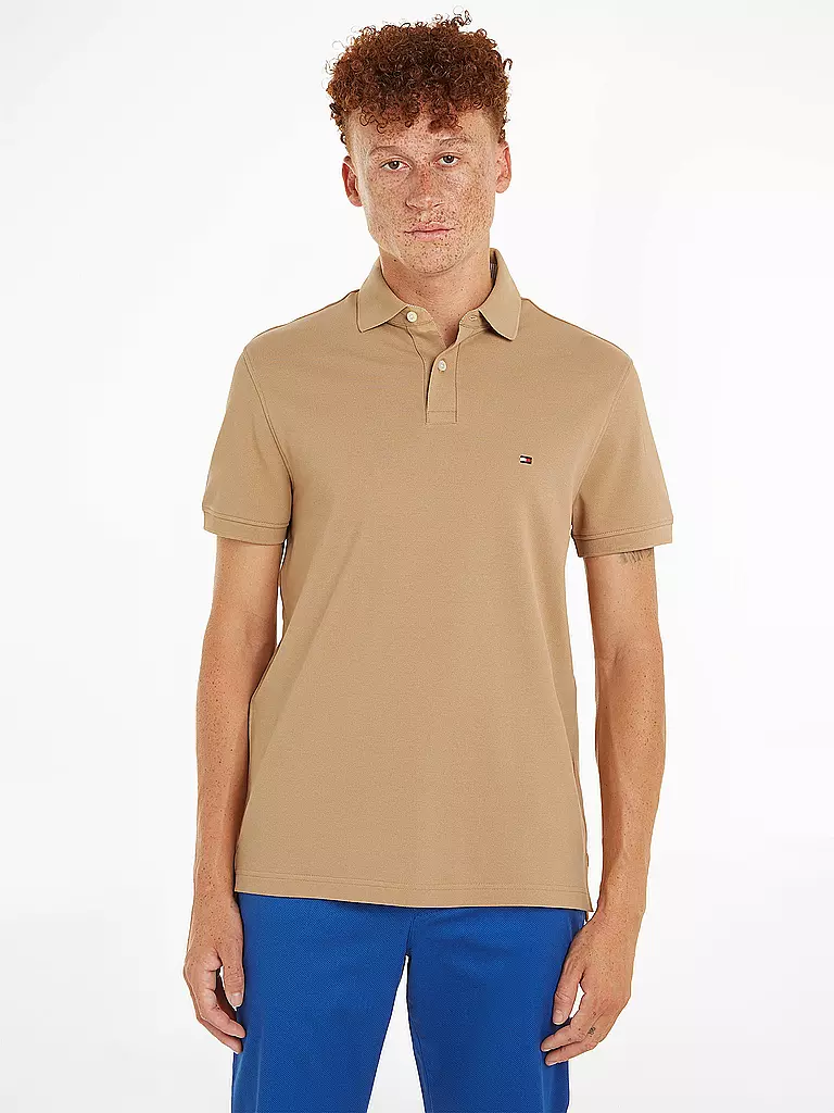 TOMMY HILFIGER | Poloshirt Regular Fit | hellbraun
