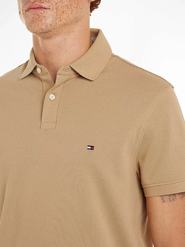 TOMMY HILFIGER | Poloshirt Regular Fit | hellbraun