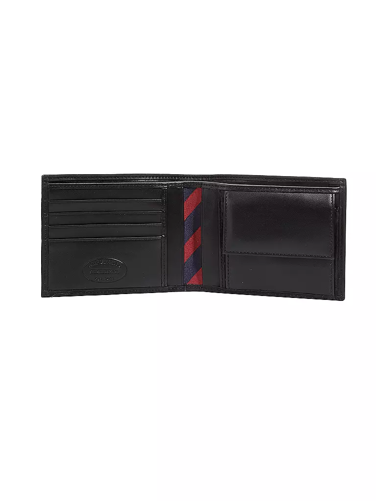 TOMMY HILFIGER | Portefeuille en cuir " Johnson " | Noir