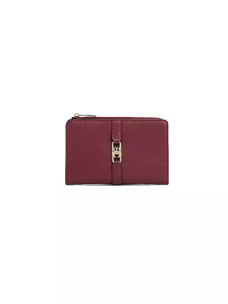 TOMMY HILFIGER | Portefeuille TH LIBRE Bifold | dunkelrot