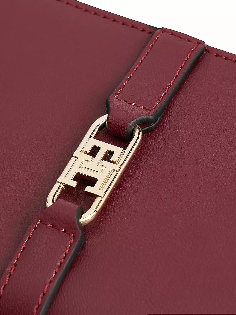 TOMMY HILFIGER | Portefeuille TH LIBRE Bifold | dunkelrot