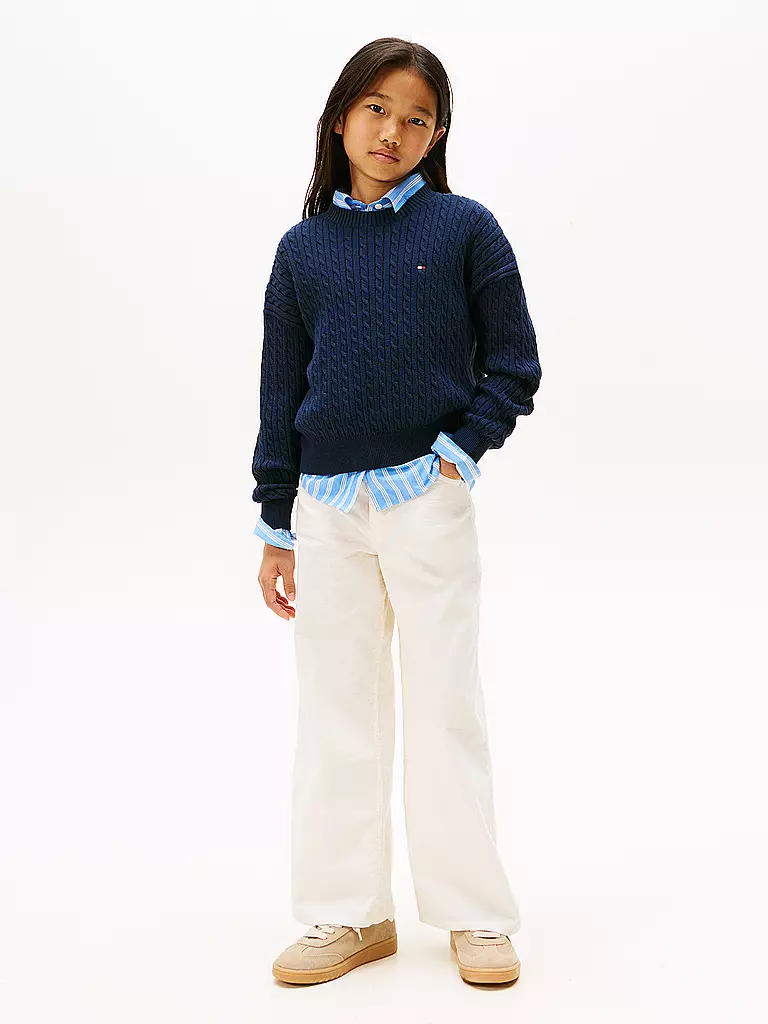 TOMMY HILFIGER | Produktname: Pull pour fille | Bleu foncé