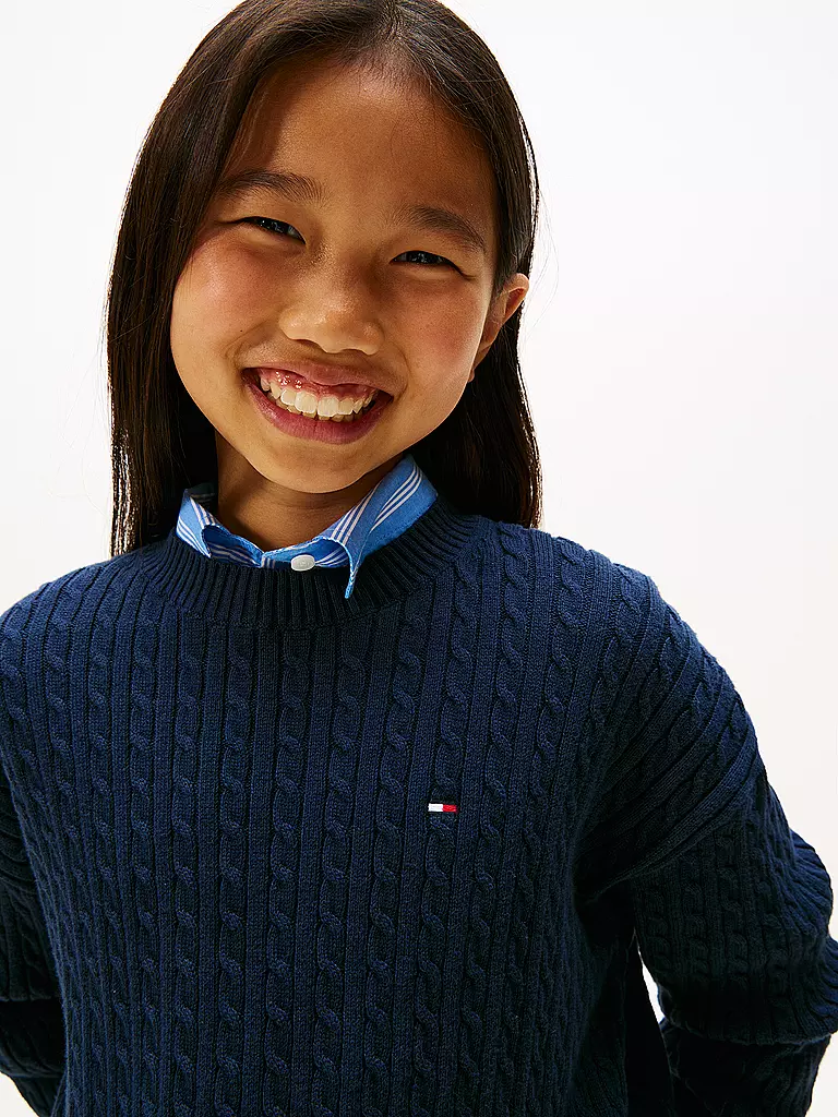 TOMMY HILFIGER | Produktname: Pull pour fille | Bleu foncé