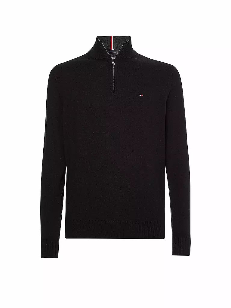 TOMMY HILFIGER | Pull Troyer | schwarz