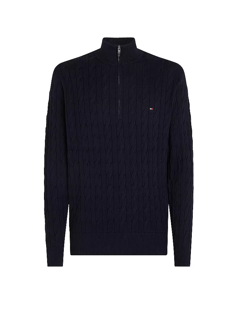 TOMMY HILFIGER | Pull Troyer | blau