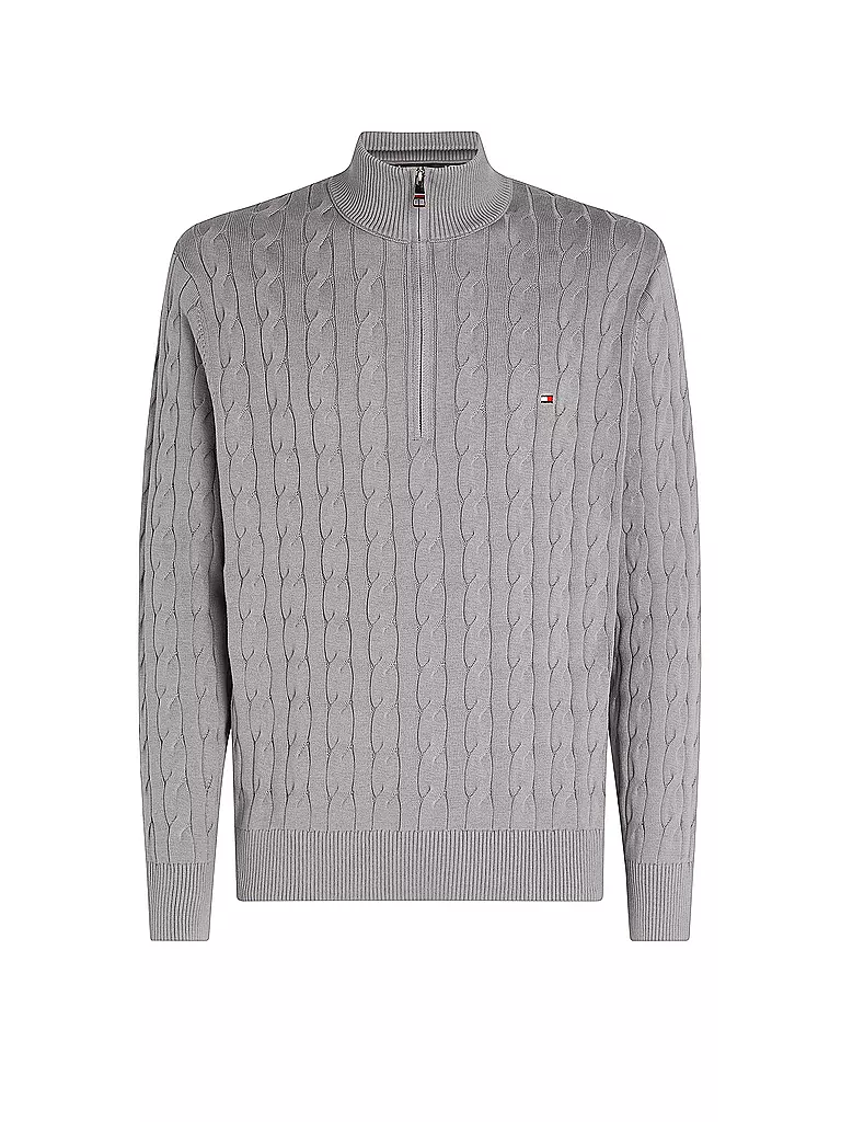 TOMMY HILFIGER | Pull Troyer | grau