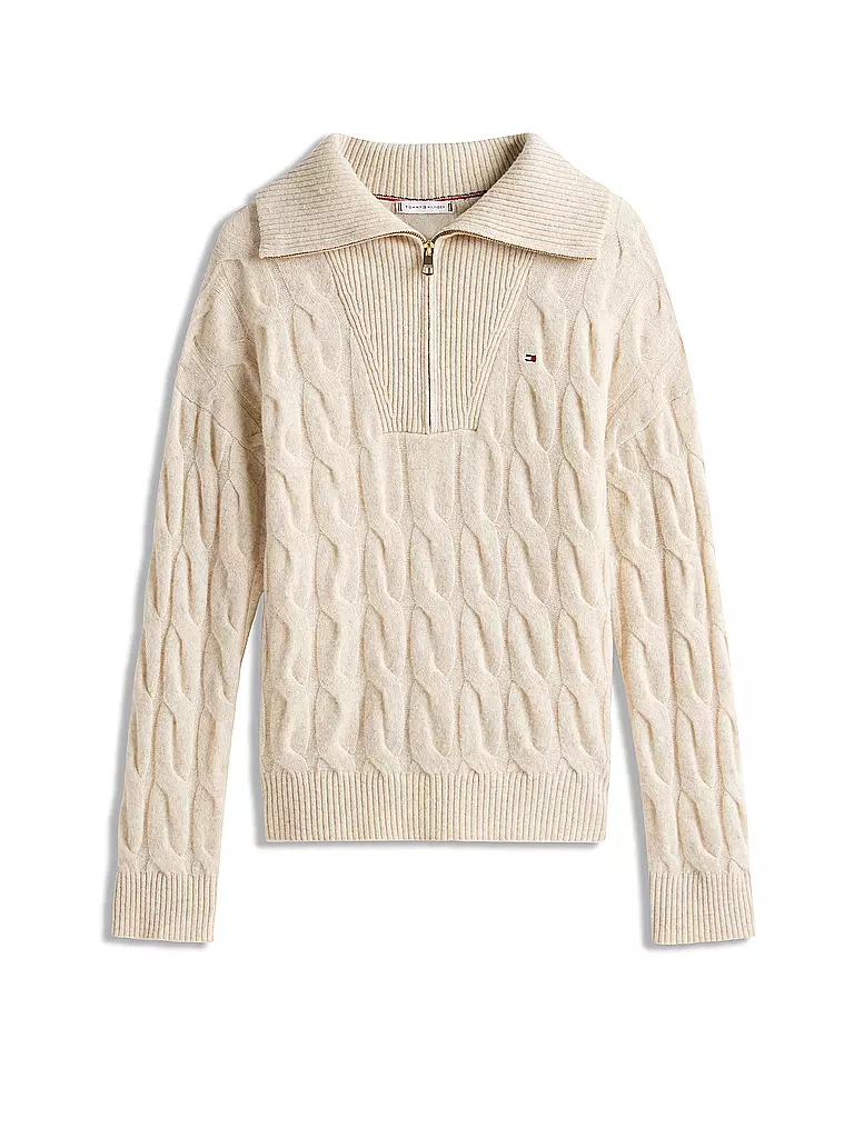 TOMMY HILFIGER | Pull Troyer | beige