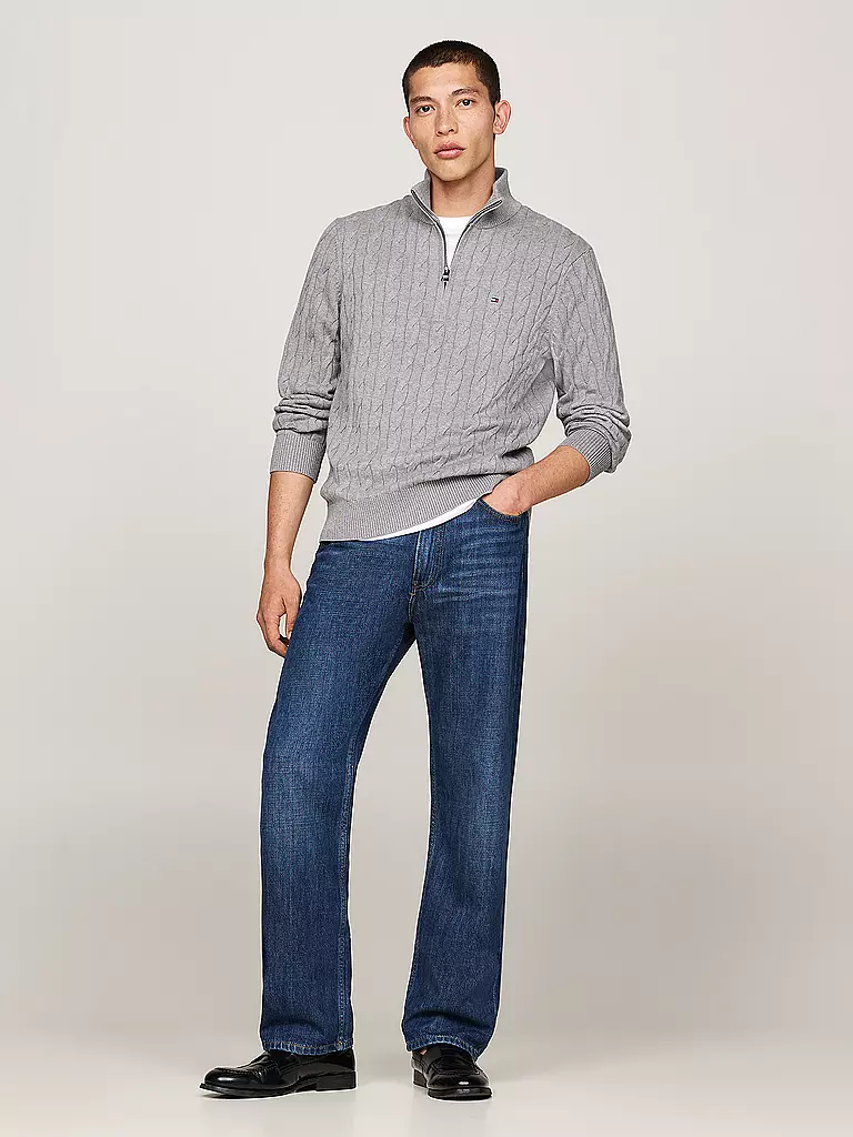 TOMMY HILFIGER | Pull Troyer | grau