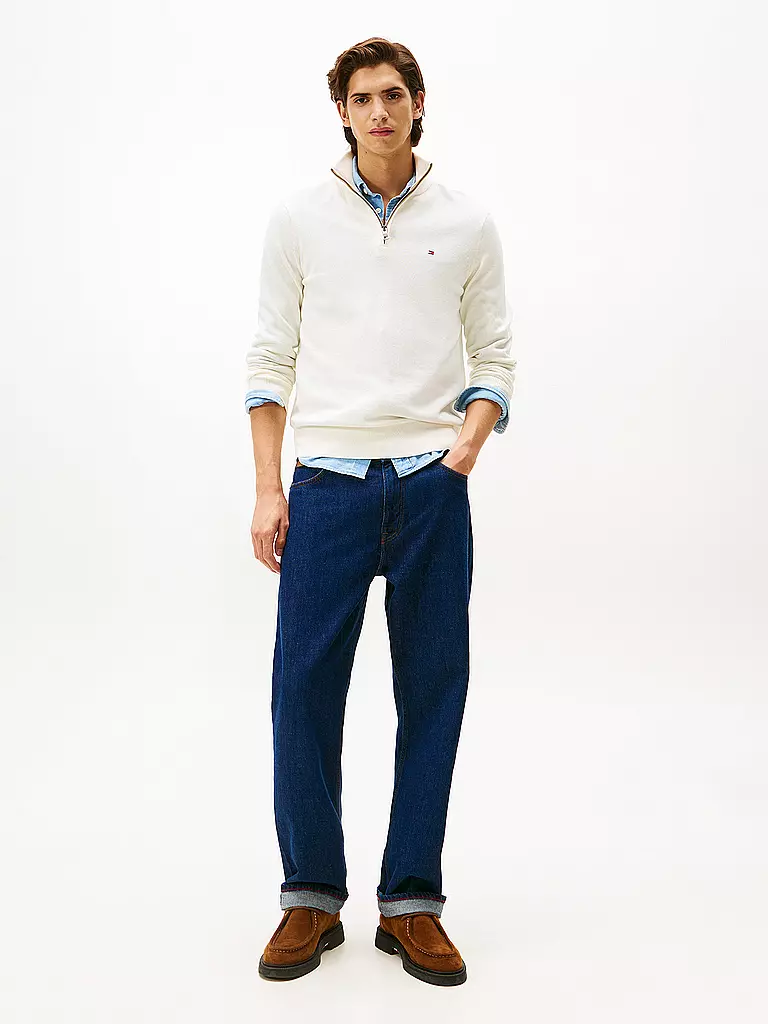 TOMMY HILFIGER | Pull Troyer | creme