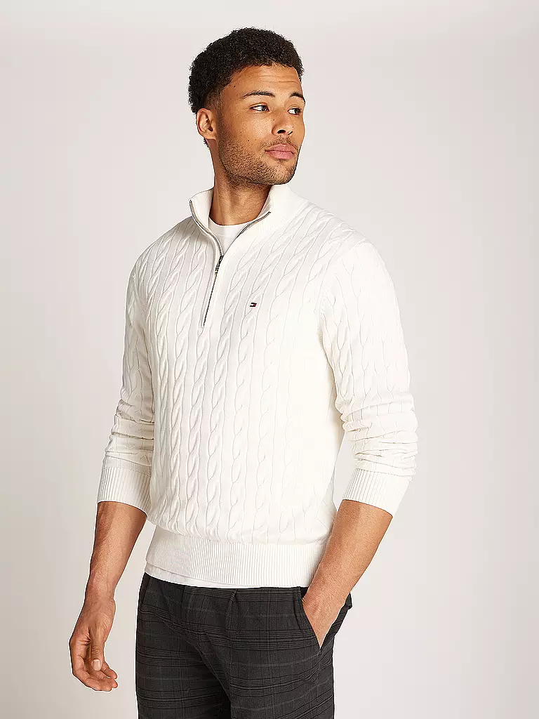 TOMMY HILFIGER | Pull Troyer | creme