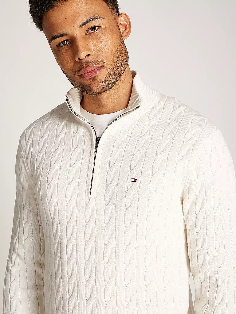 TOMMY HILFIGER | Pull Troyer | creme