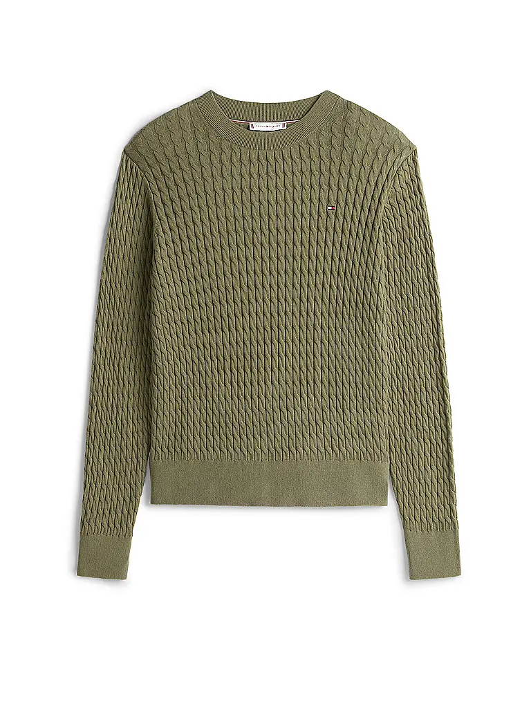 TOMMY HILFIGER | Pull | dunkelgrün