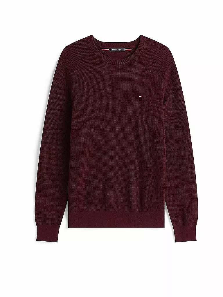 TOMMY HILFIGER | Pull | dunkelrot
