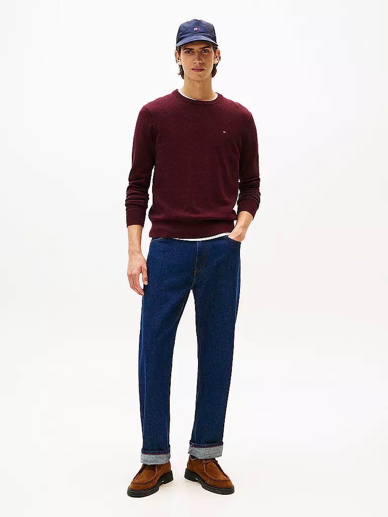 TOMMY HILFIGER | Pull | dunkelrot