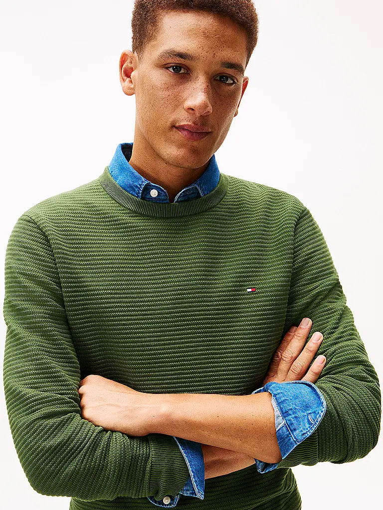 TOMMY HILFIGER | Pull | Vert foncé