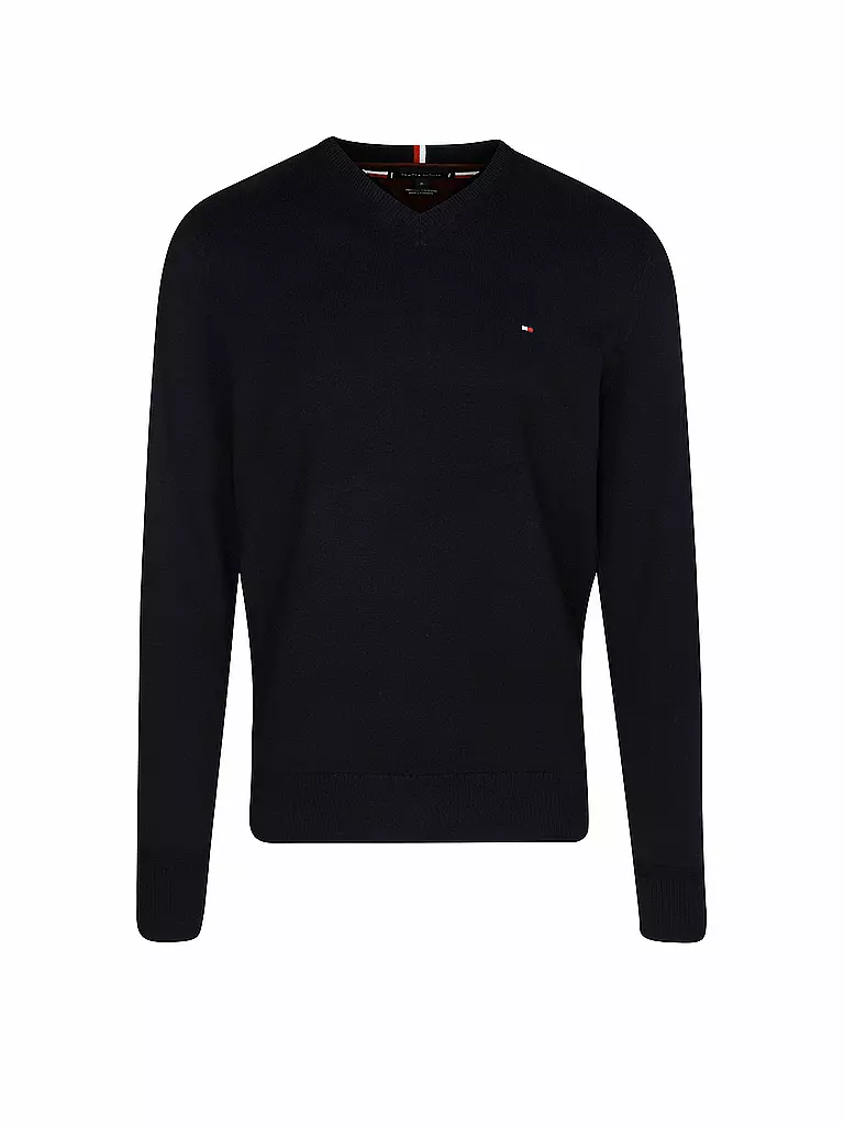 TOMMY HILFIGER | Pull-over
Marque: TOMMY HILFIGER
Couleur: bleu
Catégories: Mode, Homme
Tags: Grandes tailles, Cachemire

Longueur des manches: Manches longues
Encolure: Col en V
Matière: Coton, Maille fine, Tricot
Motif: Uni
Coupe (vêtement d'extérieur): Regular
Styl | Bleu