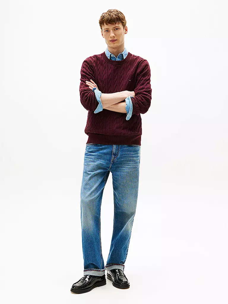 TOMMY HILFIGER | Pull-over | dunkelrot