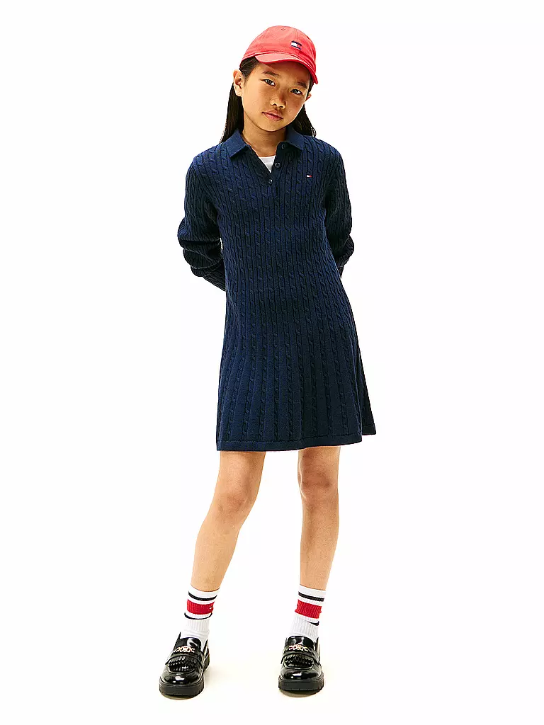 TOMMY HILFIGER | Robe pour fille | dunkelblau