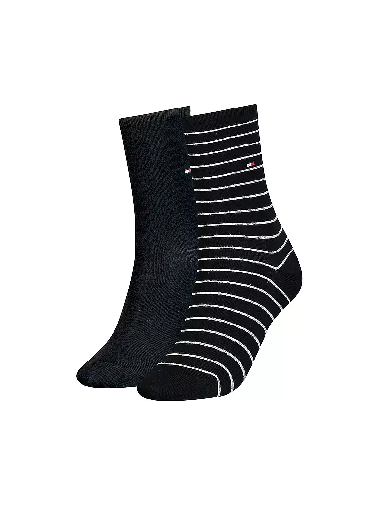 TOMMY HILFIGER | S chaussettes, lot de 2, noir | schwarz