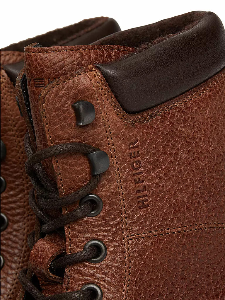 TOMMY HILFIGER | Schnürboots | Marron