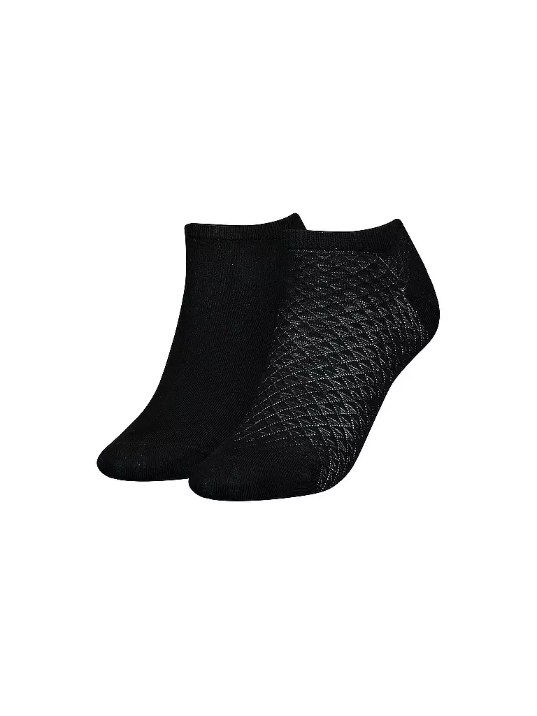 TOMMY HILFIGER | Sneaker Socken 2er Pkg black | Noir