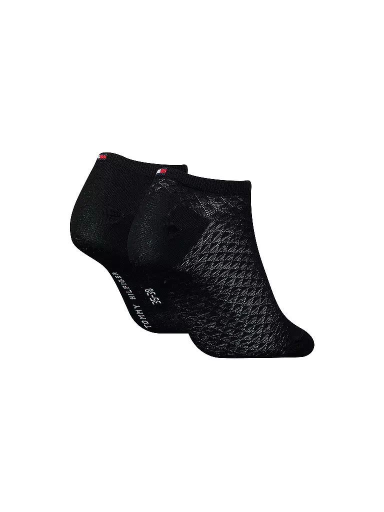 TOMMY HILFIGER | Sneaker Socken 2er Pkg black | Noir