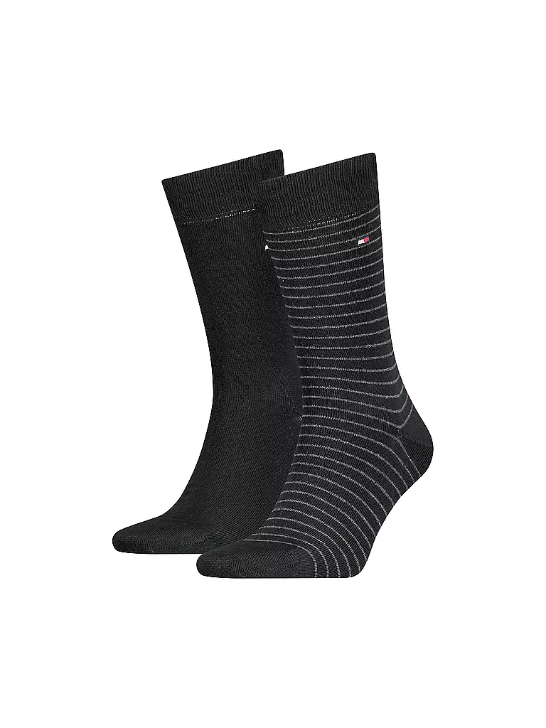 TOMMY HILFIGER | Socken 2er Pkg black/grey | Noir