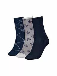 TOMMY HILFIGER | Socken Geschenkbox 3er Pkg. navy | Bleu foncé