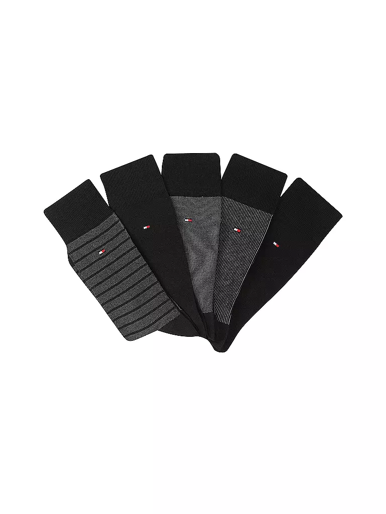 TOMMY HILFIGER | Socken Geschenkbox 5er Pkg black | Noir