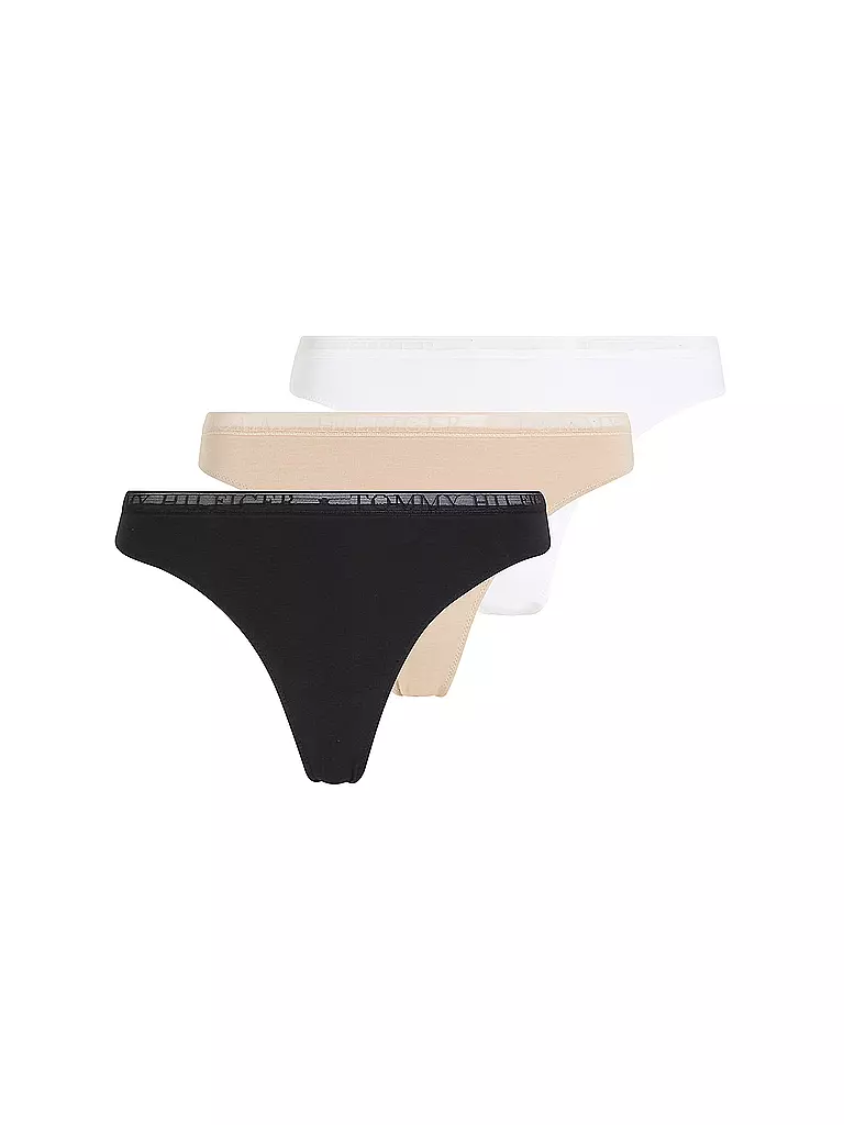 TOMMY HILFIGER | String lot de 3 multi | Bleu foncé