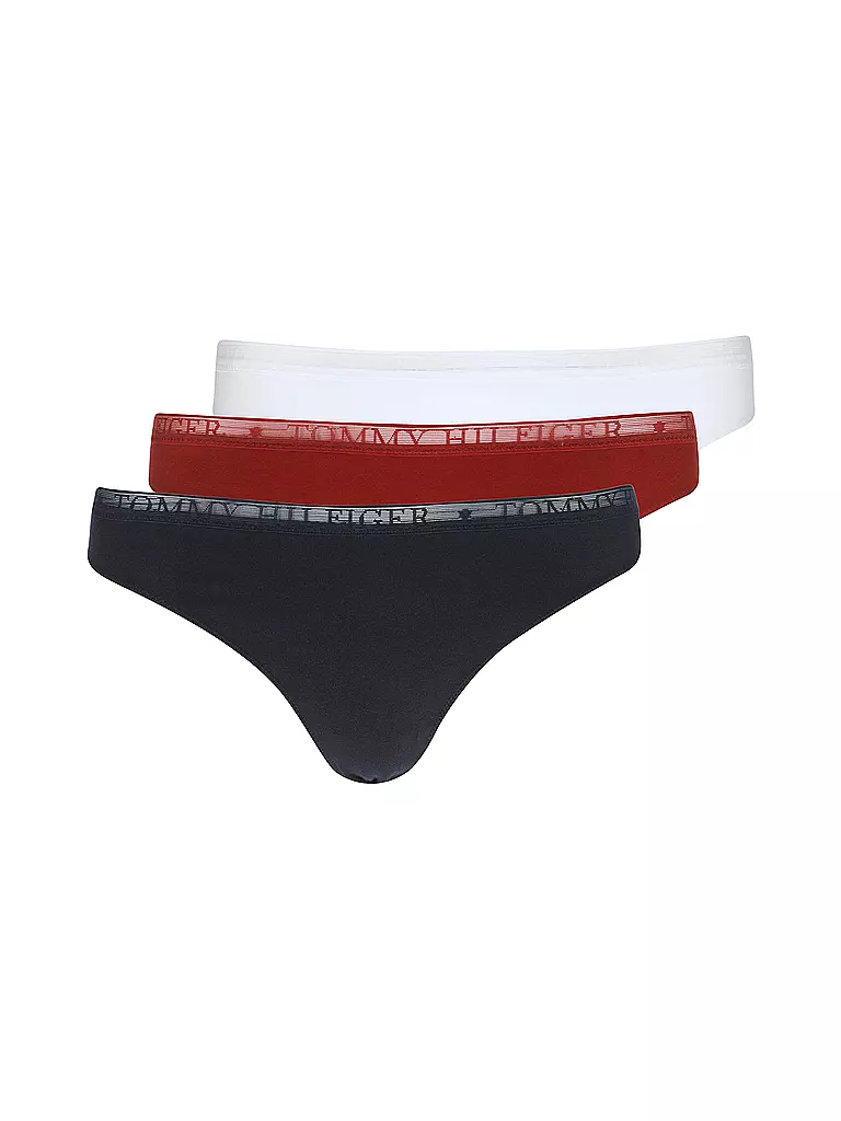 TOMMY HILFIGER | String lot de 3 orange | Noir