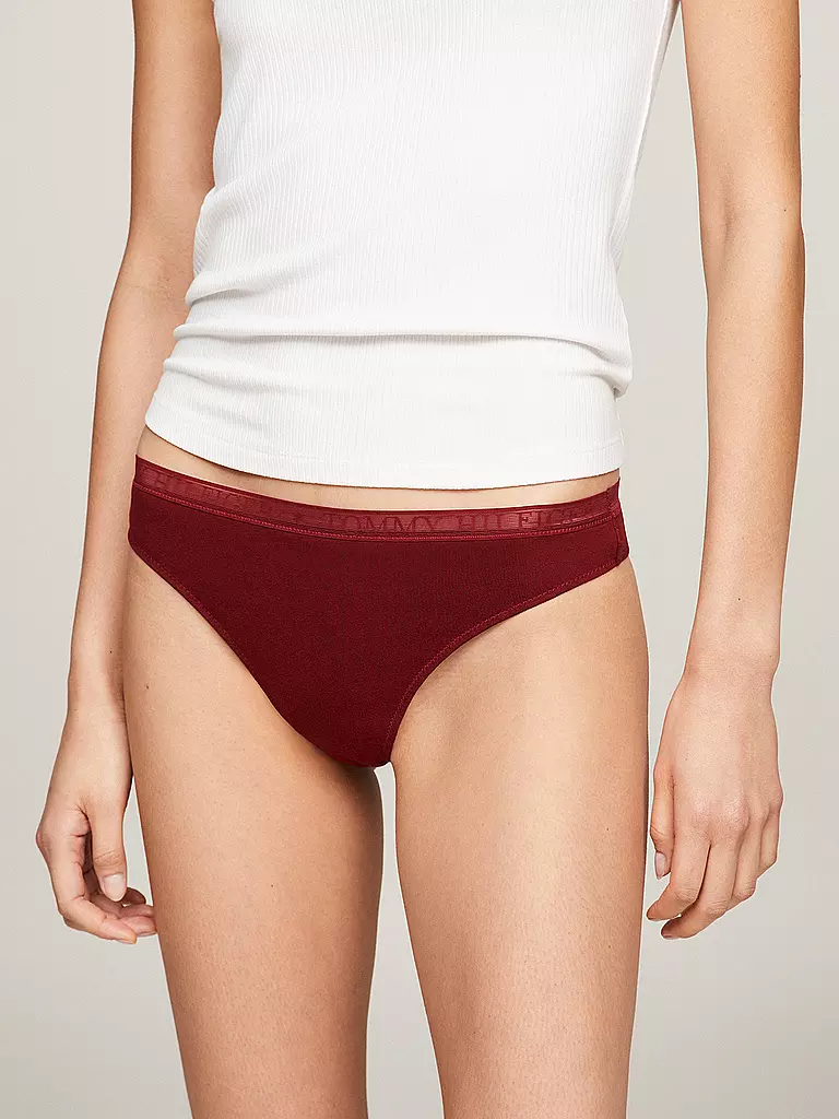 TOMMY HILFIGER | String lot de 3 orange | Noir