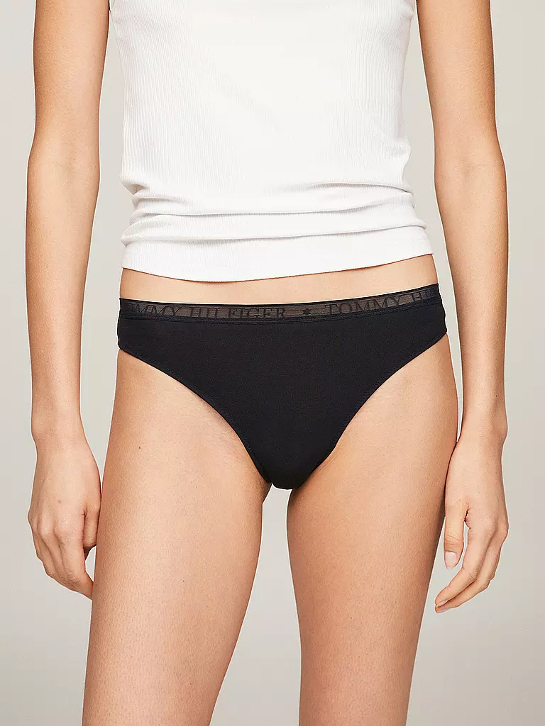 TOMMY HILFIGER | String lot de 3 orange | Noir